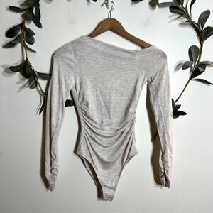 NWT Off Shoulder Tan Bodysuit
